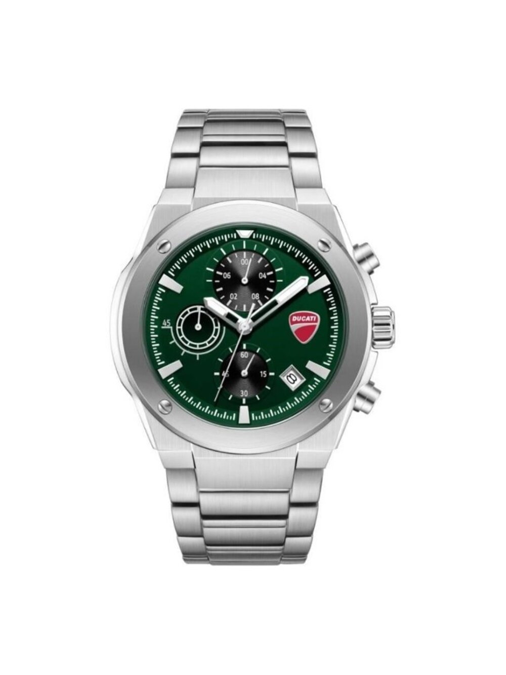 NWT Ducati Chronograph Quartz Green Dial Men's Watch